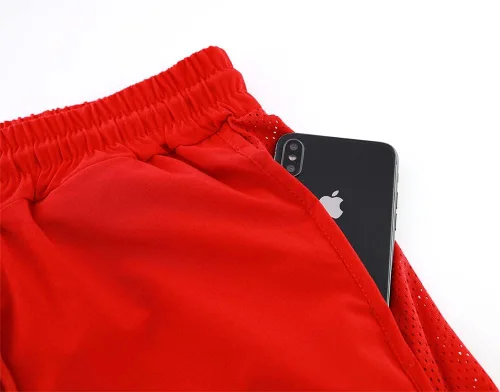Vista 5 de Rexcyril Pantalones cortos de entrenamiento para hombre de 3 pulgadas de secado rápido, para gimnasio, culturismo, pantalones cortos deportivos