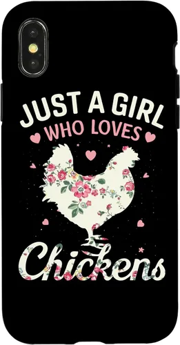Vista 5 de Just A Girl Who Loves Chickens, Floral Farmer Girl Case for iPhone 17