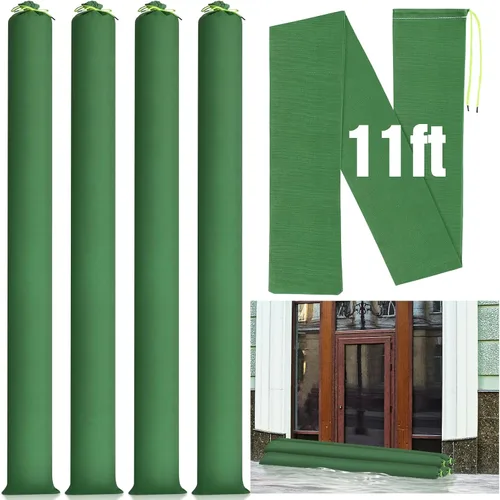 Vista 10 de Threan 4 Piezas Sacos de Arena Largos de Lona para Inundaciones Bolsas de Tubo de Arena Protección contra Inundaciones Engrosadas Reutilizables