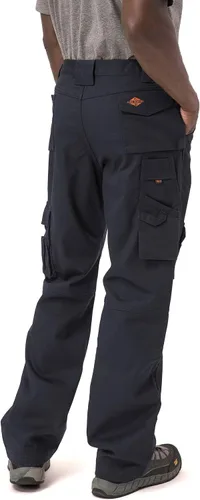 Vista 2 de Cat erpillar FR - Pantalones de trabajo para hombre hechos de mezcla de algodón transpirable resistente al fuego de 9 onzas con amplio