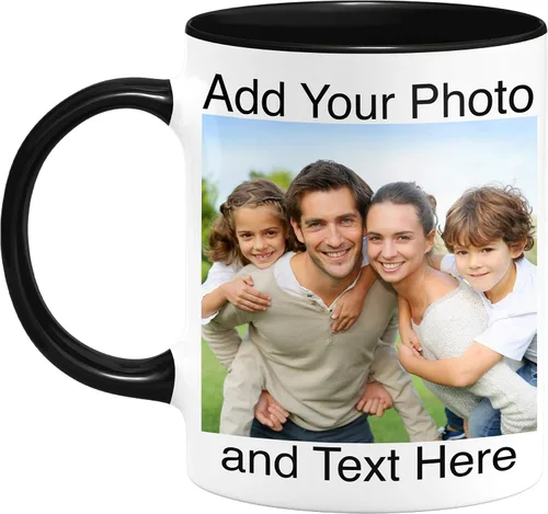 Vista 8 de Taza mágica personalizada, taza de café personalizada con cambio de color, taza de café personalizada de 11 onzas con foto, imagen, taza de café