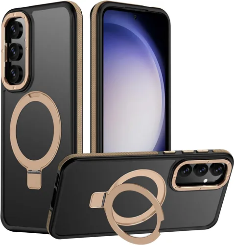 Vista 13 de Funda para Samsung Galaxy S24 Plus, soporte de anillo magnético ajustable [compatible con Magsafe], [protección a prueba de golpes de grado militar]
