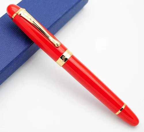 Vista 5 de JINHAO X450 - Pluma estilográfica con punta M (negro brillante)