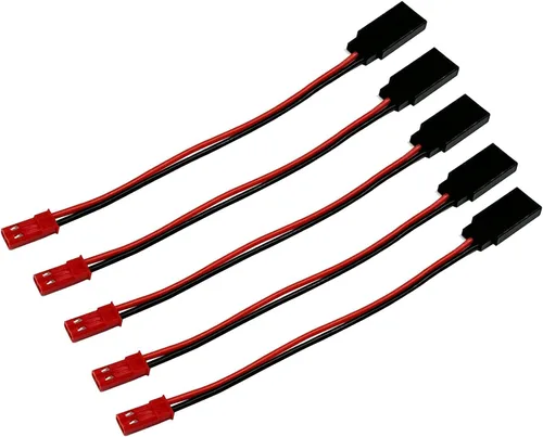 Vista 3 de 5 pares JST Plug a JR conector macho hembra Cable servo adaptador Cable 22AWG 10CM Cable de silicona para coches RC Camiones Avión RC FPV Racing