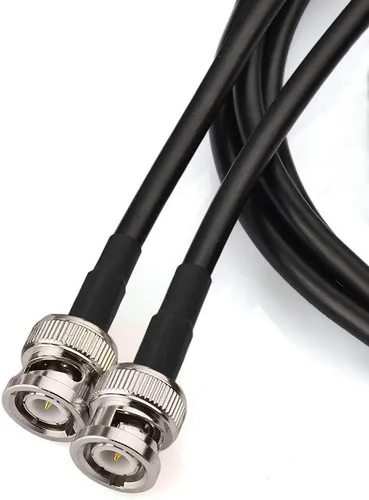 Vista 2 de Bingfu BNC macho a BNC macho RG58 50 Ohm Cable de puente coaxial 3.3 ft 3 pies para radio CB Radio aficionado Radio móvil Escáner de policía Escáner