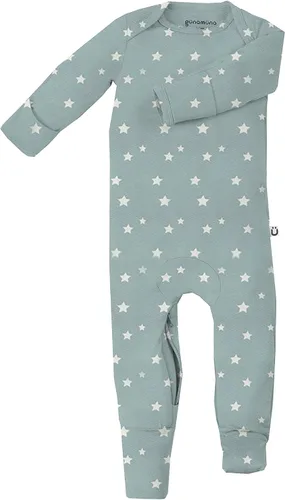 Vista 11 de GUNAMUNA Pijama unisex convertible ultrasuave para bebé, mameluco con cremallera para pañales, recién nacido a 24 meses