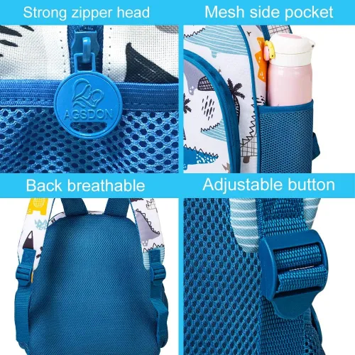 Vista 5 de Mochila infantil para niños y niñas, mochila para preescolar, jardín de infantes