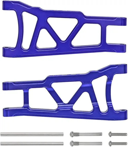 Vista 2 de 4 piezas de suspensión delantera y trasera de aluminio de reemplazo de 3655x para RC Traxxas 1/10 Slash Stampede 4x4 4WD Rally XO-1 Opción Hop Ups