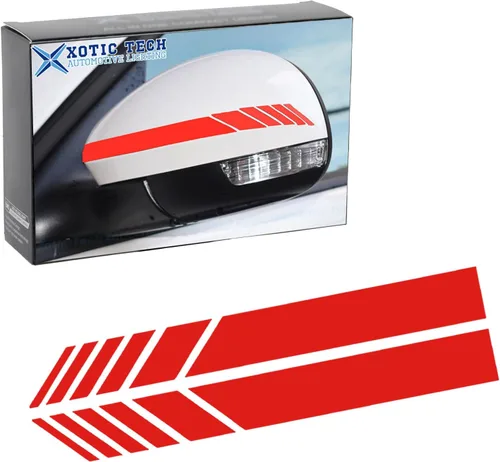 Vista 9 de x xotic tech Calcomanías de vinilo de rayas para espejo retrovisor estilo AMG Racing AMG, compatibles con Mercedes Dodge, Chevrolet Chrysler, etc.