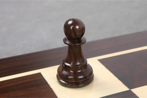 Vista 8 de Royal Chess Mall - Juego de piezas de ajedrez Leningrado Staunton - Palisandro y boj - 4" King