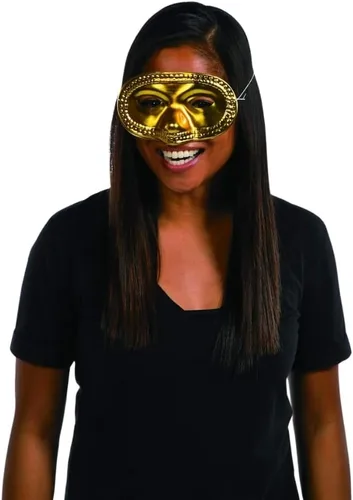 Vista 5 de Medias máscaras metálicas (2 docenas), 6.75", Variados