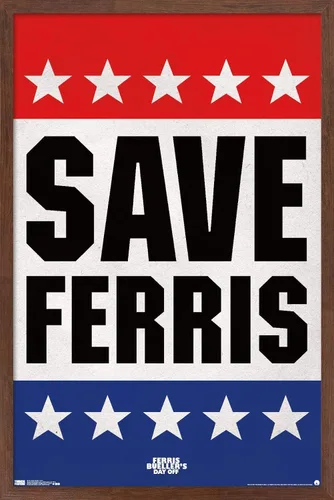 Vista 7 de Trends International FERRIS BUELLER - Póster de pared Save, 22.375 x 34 pulgadas, versión premium sin marco