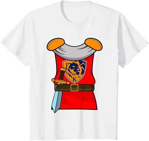 Vista 19 de Disfraz medieval de caballero de Halloween para adultos y niños, Negro, S