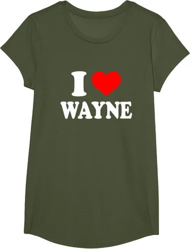 Vista 93 de Wayne - Camiseta I Heart Wayne - I Love Wayne, Negro, S