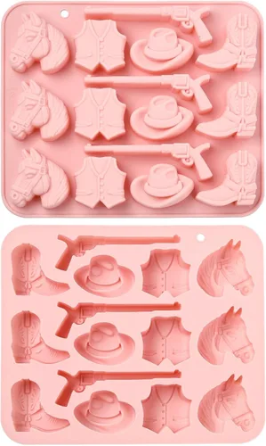 Vista 22 de 2 moldes de silicona en forma de caracol de 4 cavidades para chocolate para decoración de pasteles, gelatina, cubitos de hielo, golosinas