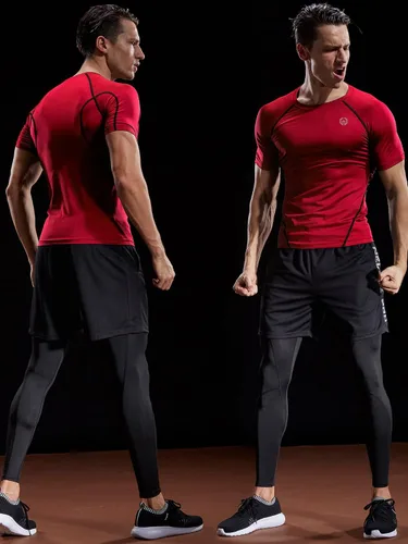 Vista 6 de NELEUS Camisetas de compresión para hombre