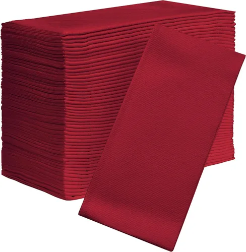 Vista 8 de Servilletas de papel American Homestead - Servilletas desechables tipo lino para cena BBQ - Servilletas de mesa de calidad de restaurante