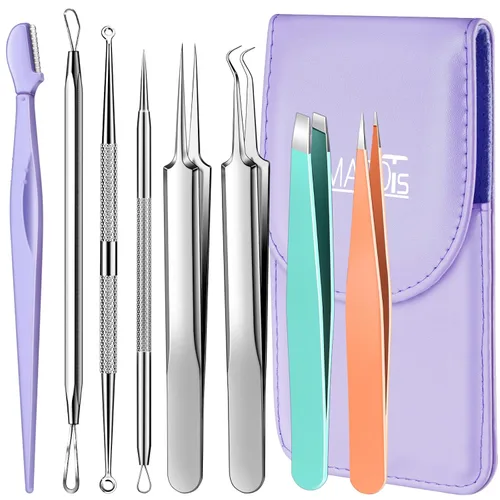 Vista 8 de TsMADDTs Extractor de espinillas, herramienta de tratamiento de acné, kit de eliminación de comedones para manchas, puntos blancos, kit