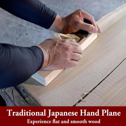 Vista 2 de SUIZAN Kanna - Cepilladora de madera japonesa de 2.4 pulgadas, herramientas profesionales para trabajar la madera