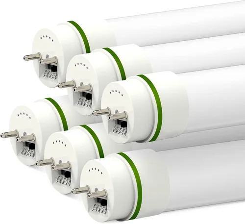 Vista 8 de Tubo lineal T5 de 4 pies de 24 W, 4000 K, 3500 LM, 127.27 LM/W, tipo A+B, lente esmerilada (paquete de 25)