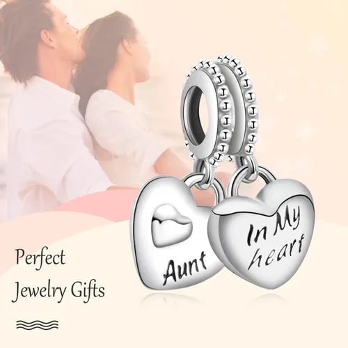 Vista 3 de Annmors Family Charm Love your Dad Mon Sister Infinity Charm fits Bracelets 925 Sterling Silver-Lucky Charm for Woman Pendant Bead Jewelry Beads