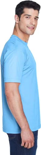 Vista 2 de UltraClub Cool & Dry Sport Performance Interlock Tee (8420), Azul Columbia