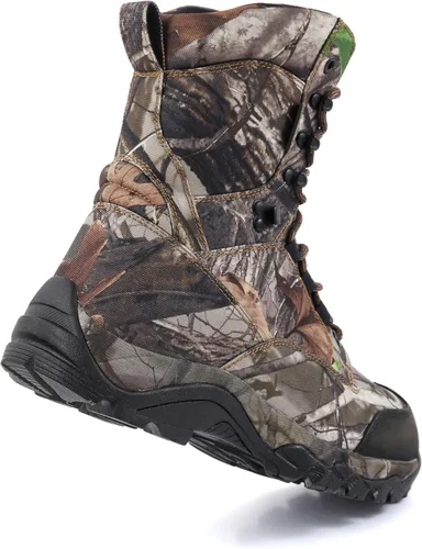 Vista 6 de Botas de caza impermeables para hombre de 8 pulgadas, ligeras, camuflaje, aisladas, tácticas, para trabajo, 400g Thinsulate