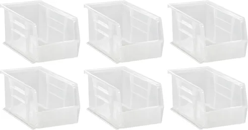 Vista 7 de Hudson Exchange Contenedor de Almacenamiento de Plástico Apilable y Contenedor Colgante de 11" x 5-1/2" x 5" (Negro, 1 Paquete)