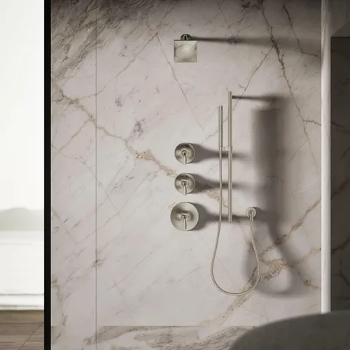 Vista 8 de Kohler 45215-G-BN Loure® Cabezal de ducha de una sola función, 1.75 gpm, níquel cepillado vibrante 2-cepillado níquel