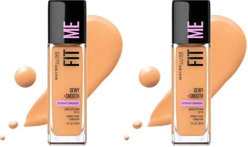 Vista 7 de Maybelline Fit Me Dewy + base líquida suave de maquillaje, Mocha, 1 unidad (el empaque puede variar)