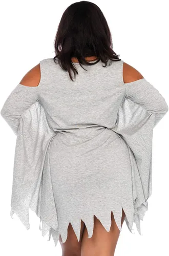 Vista 2 de Leg Avenue Vestido casual de manga larga de Halloween para mujer Negro