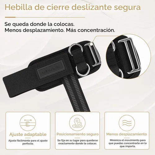 Vista 6 de MANUEKLEAR - Correas de muñeca antideslizantes para levantamiento de pesas, correas de levantamiento de pesas con anillos en D para entrenamiento