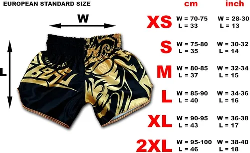 Vista 4 de Muay Thai Shorts Kickboxing Martial Arts Combat Fight MMA UFC Boxer Boxing Trunks unisex, Blanco