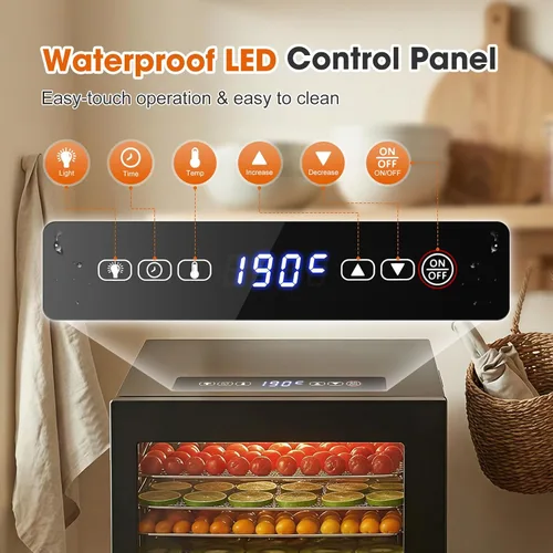 Vista 5 de Máquina de deshidratador de alimentos 12 bandejas de acero inoxidable
