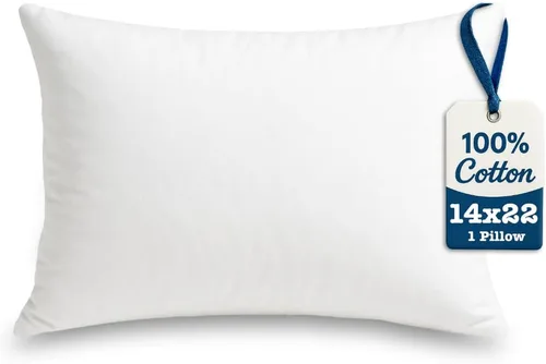 Vista 8 de Foamily Rellenos de almohada 100% algodón, paquete de 2 rellenos de almohada de 12 x 12 pulgadas para almohadas decorativas para sofá y cama