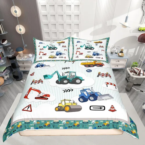Vista 16 de Castle Fairy Funda de edredón de cuadrícula negra y blanca para niños, niñas, funda de edredón de abstracción visual, tamaño matrimonial, juego