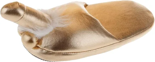 Vista 6 de Divertidas pantuflas de felpa unisex para adultos, regalo novedoso de broma, zapatos planos para interiores, antideslizantes, pantuflas peludas