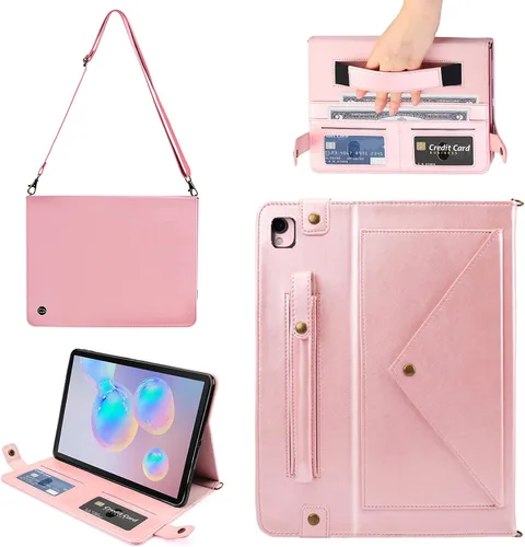 Vista 15 de Funda tipo bolso para iPad mini de 5ª/4ª/3ª/2ª/1ª generación de 7.9 pulgadas, Techcircle funda ligera tipo folio con soporte bandolera con billetera