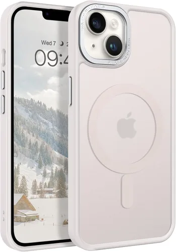 Vista 16 de BENTOBEN Funda magnética para iPhone 13 y iPhone 14 [compatible con Magsafe] Funda translúcida mate para iPhone 13/14, delgada, a prueba de golpes