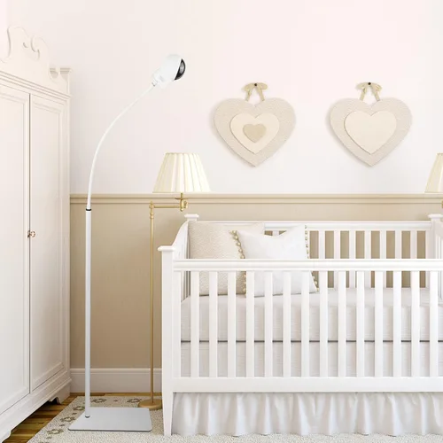 Vista 5 de HOLACA Soporte de piso de 35 pulgadas o 63 pulgadas para Hellobaby, Infant Optics DXR-8/8 Pro, eufy, Vava/Hipp y Nooie Baby Monitor, Owlet
