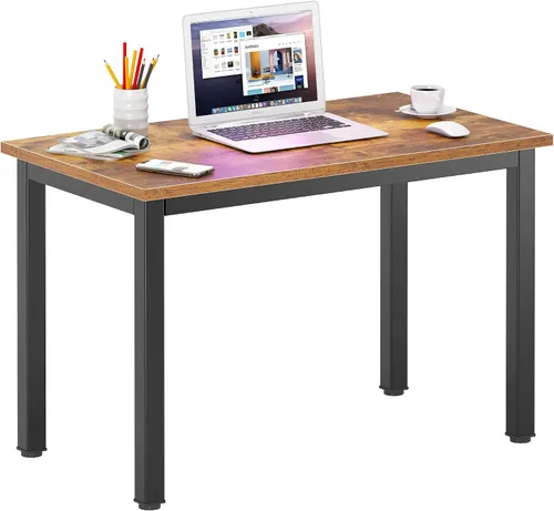 Vista 35 de DlandHome - Escritorio pequeño para computadora de 31.5 pulgadas para oficina en casa, color negro