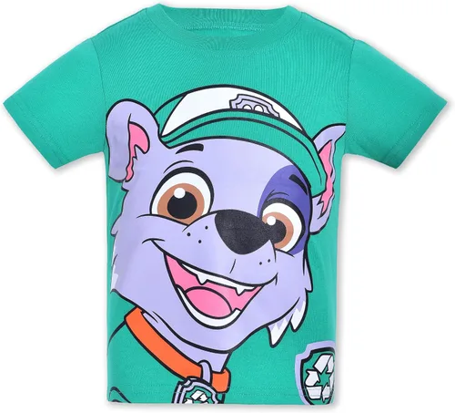 Vista 3 de Nickelodeon Paw Patrol - Paquete de 4 camisetas gráficas para niños pequeños y pequeños