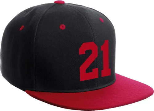 Vista 129 de Número de equipo modificado para requisitos particulares del jugador del color del sombrero del Snapback de la visera plana clásica de la visera