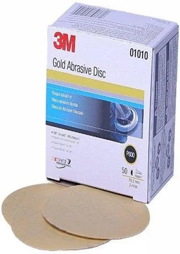 Vista 20 de 912 Hookit disco de arena P5A de 3" color oro de 3M, P220, 3, Dorado
