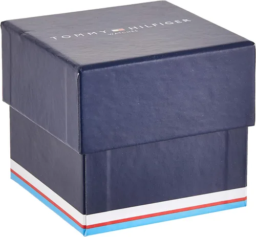 Vista 5 de Tommy Hilfiger 1710355 Sofisticado reloj deportivo analógico de cuarzo plateado para hombre Tono Movimiento de cuarzo