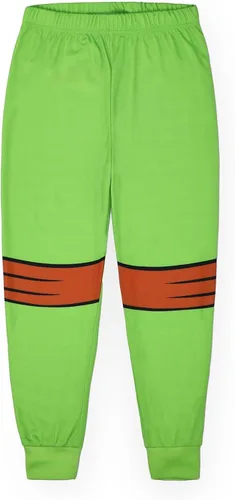 Vista 3 de Teenage Mutant Ninja Turtles Conjunto de pijama para niños Camiseta y pantalones de descanso verdes para niños Pijama de disfraz TMNT