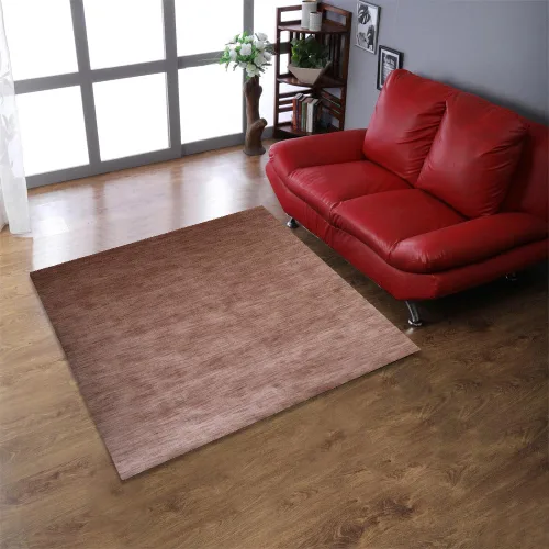 Vista 45 de Alfombras de área de lana anudadas a mano en telar, ecológicas - 10'x10', cuadradas, color aguamarina, diseño liso sólido, alfombras de área gruesas