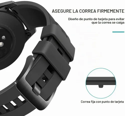Vista 4 de Anillos de sujeción para Amazfit T-Rex/T-Rex Pro/T-Rex 2/T-Rex 3/GTS 4/Bip 3/Active/Active 2/Active 3 Bandas, correa de repuesto de silicona