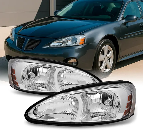 Vista 6 de AKKON - Para Pontiac Grand Prix Amber Black Bisel OE repuesto faros delanteros