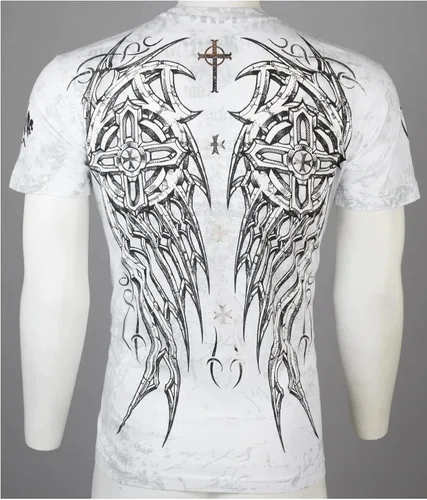 Vista 9 de Archaic by Affliction - Camiseta para hombre, color blanco